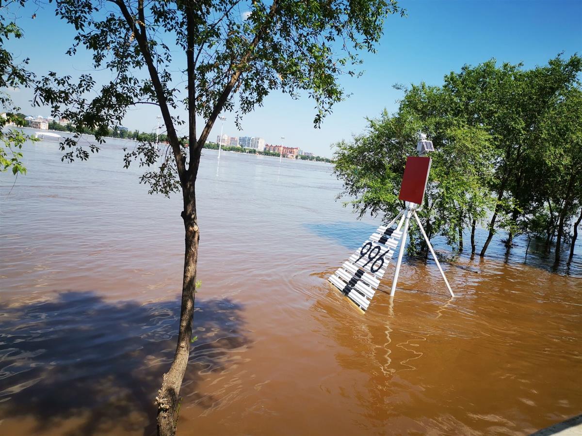 黑河市启动防汛应急i级响应,极目新闻直击仍在上涨的黑龙江水位