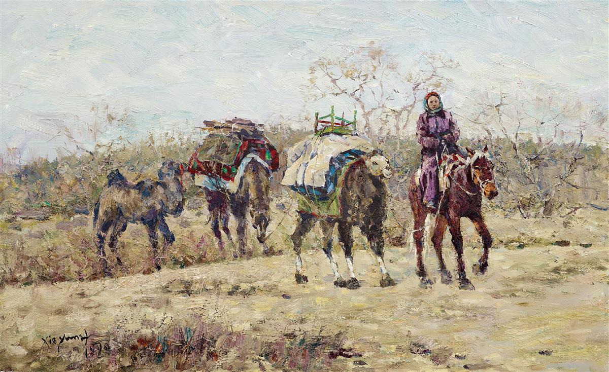 23、谢源璜  《转场》  油画  100cm×145cm  1985年  汤湖美术馆藏.jpg