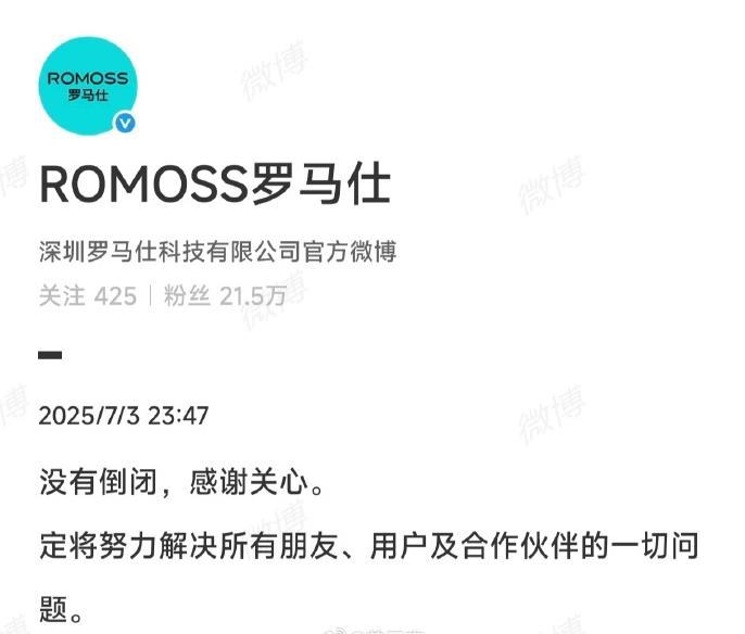 极目锐评丨罗马仕回应“没有倒闭”，别是缓兵之计