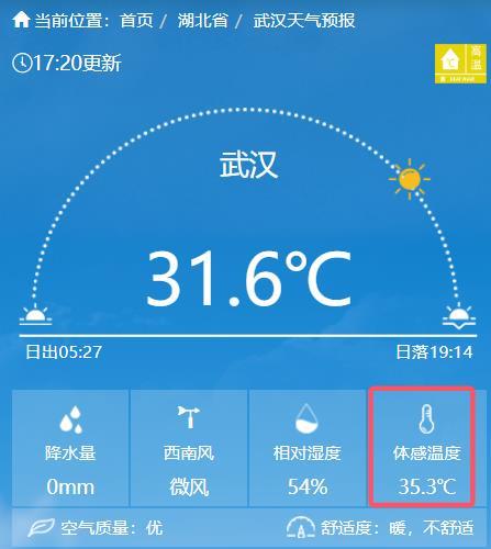 3、武汉气温31.6℃，体感温度35.3℃.png