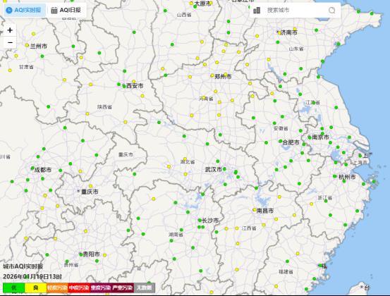 1月19日13时湖北及周边空气质量实况图.png