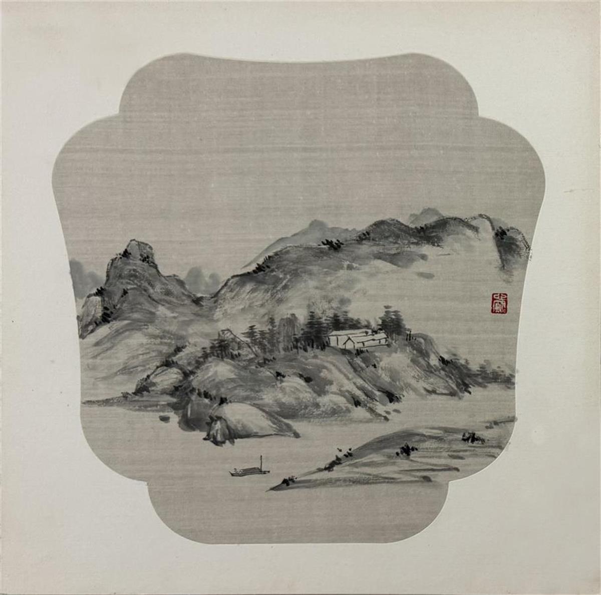 仿古山水，33×33cm.jpg