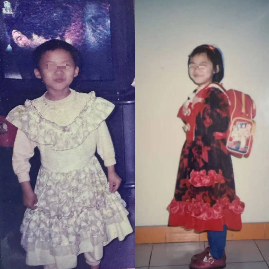 两名当事人的童年照片。图左为李慧，右为黄晓琳 来自中国新闻周刊.jpg