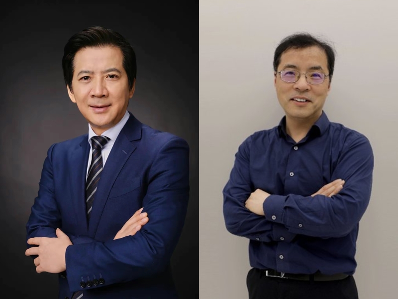 壁仞科技创始人张文(左)和壁仞cto洪洲(右)