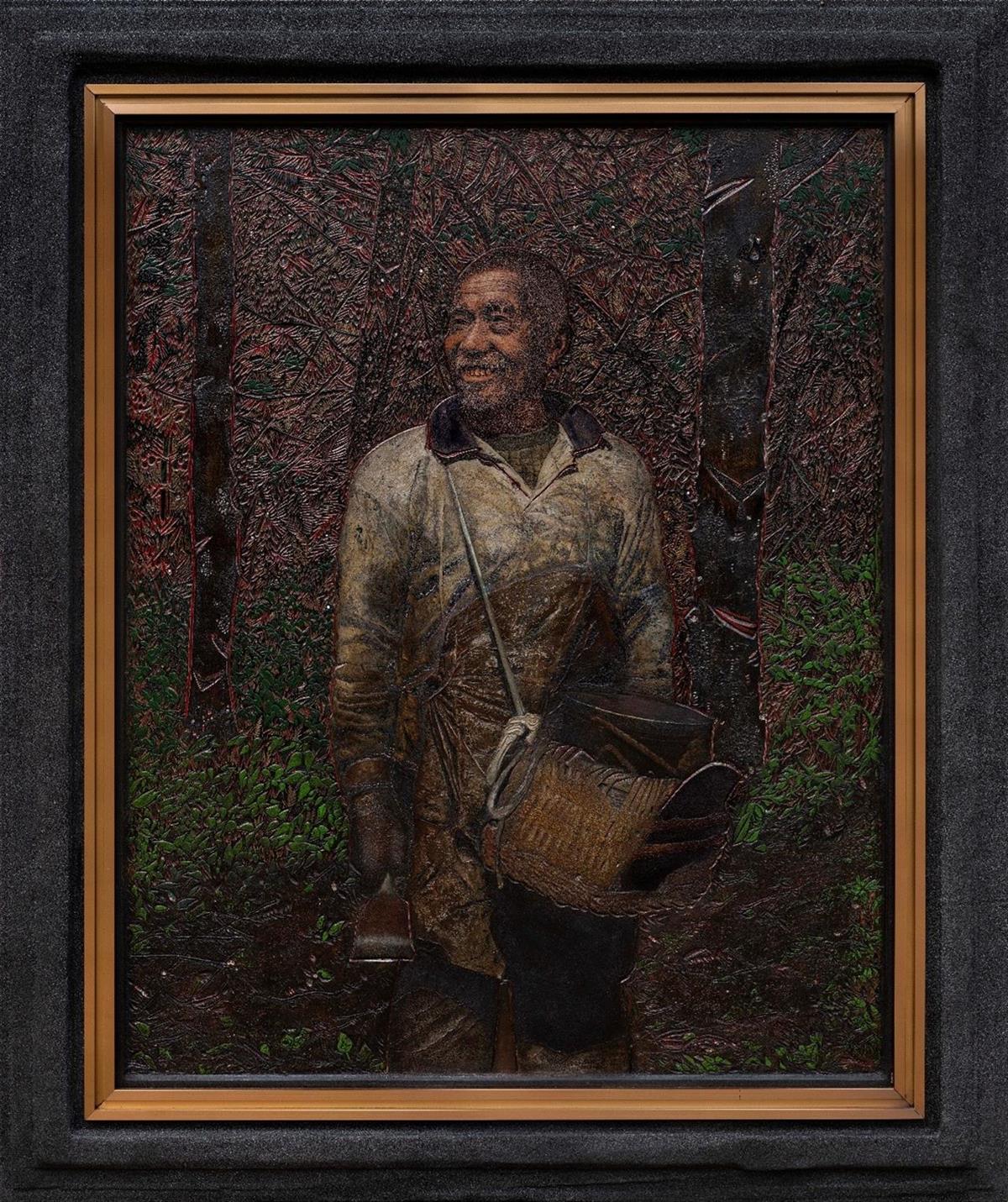 20 《一生向阳·致大山里的割漆人》作者：王志新、谭大利、胡新桥创作年代：2024年规格：180cm× 150cm品类：漆画.jpg