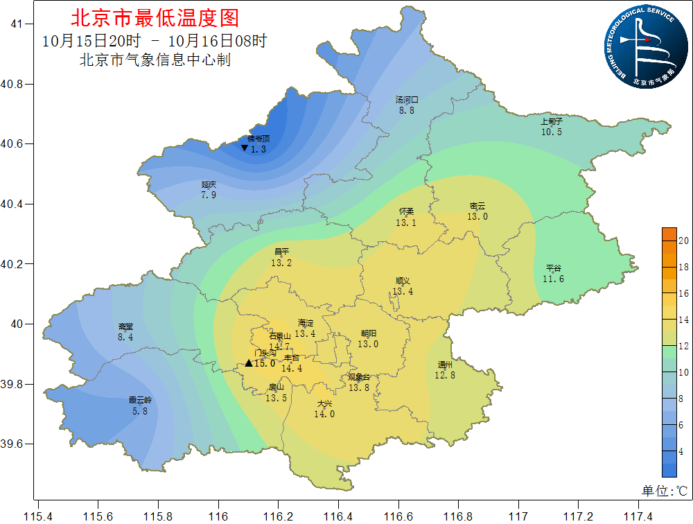 北京10月18日开始气温缓慢回升