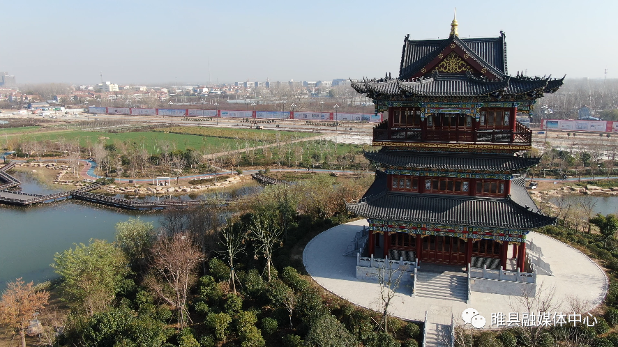 河南睢县:冬日水城 尽显诗意 | 极目新闻