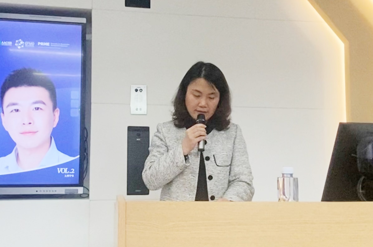 蒲莹莹致欢迎词(学校供图,央广网发)杨笛曾深度参与上海城市数字化