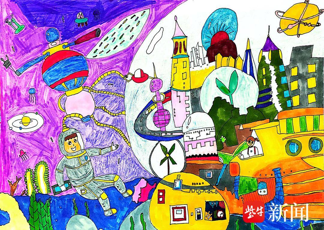 "共建美好家园"海峡两岸青少年书画展作品展示 | 极目新闻