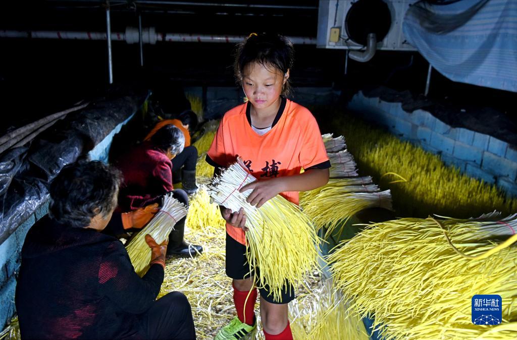 新华社发(赵东山摄)7月25日,在沂源县悦庄镇西小水村,宋子涵(右)和小