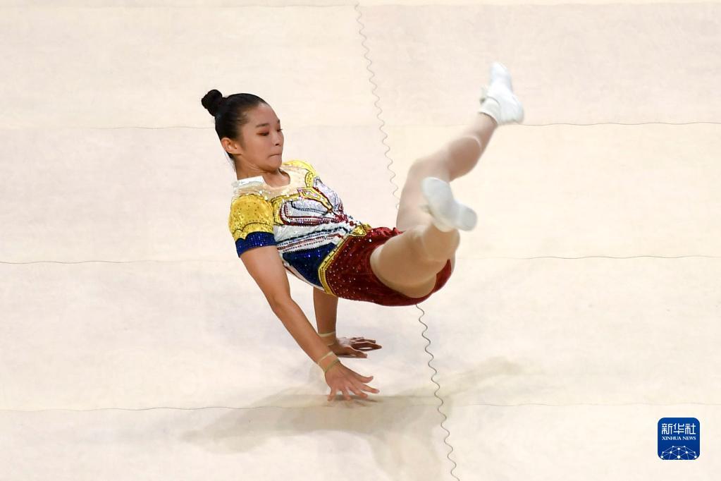 健美操学青会大学组女子单人操赛况