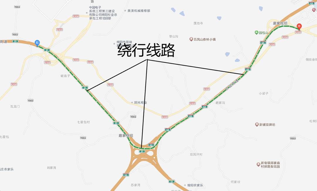 成绵高速路线图图片