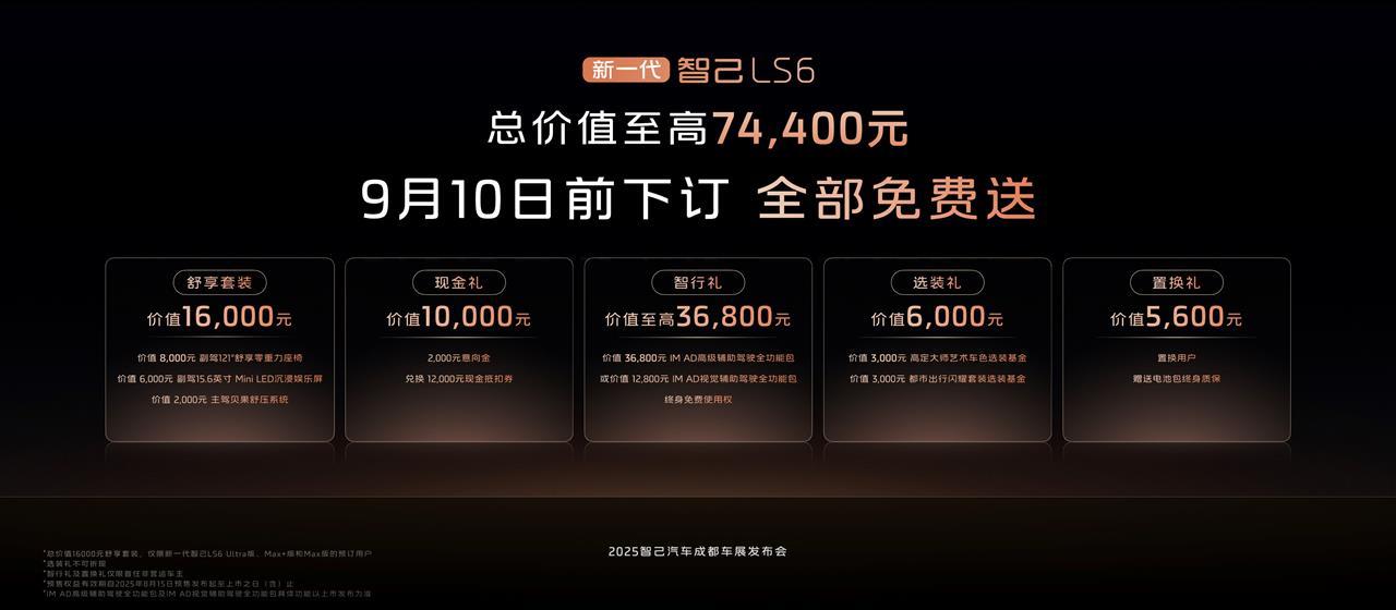 3、新一代智己LS6预售权益重磅加码,至高达74400元.jpg