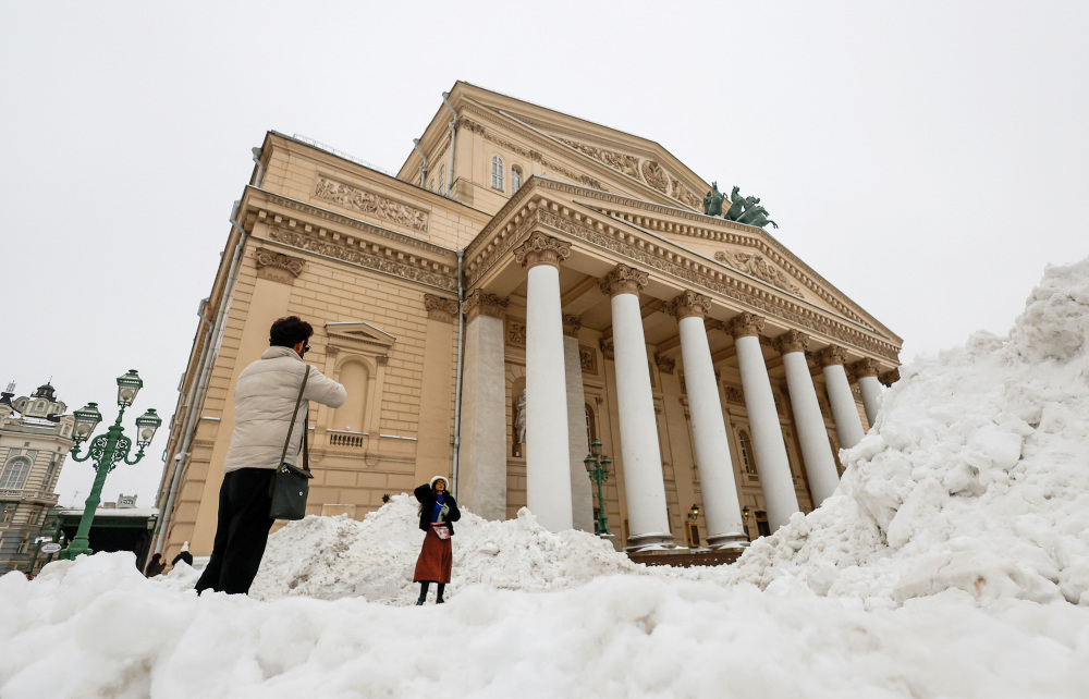 莫斯科遭遇大雪天气 