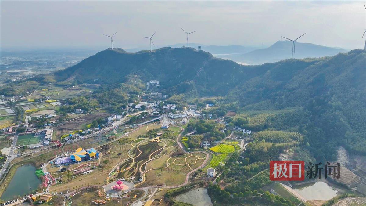 石首市桃花山镇桃源小镇鸟瞰。.jpg