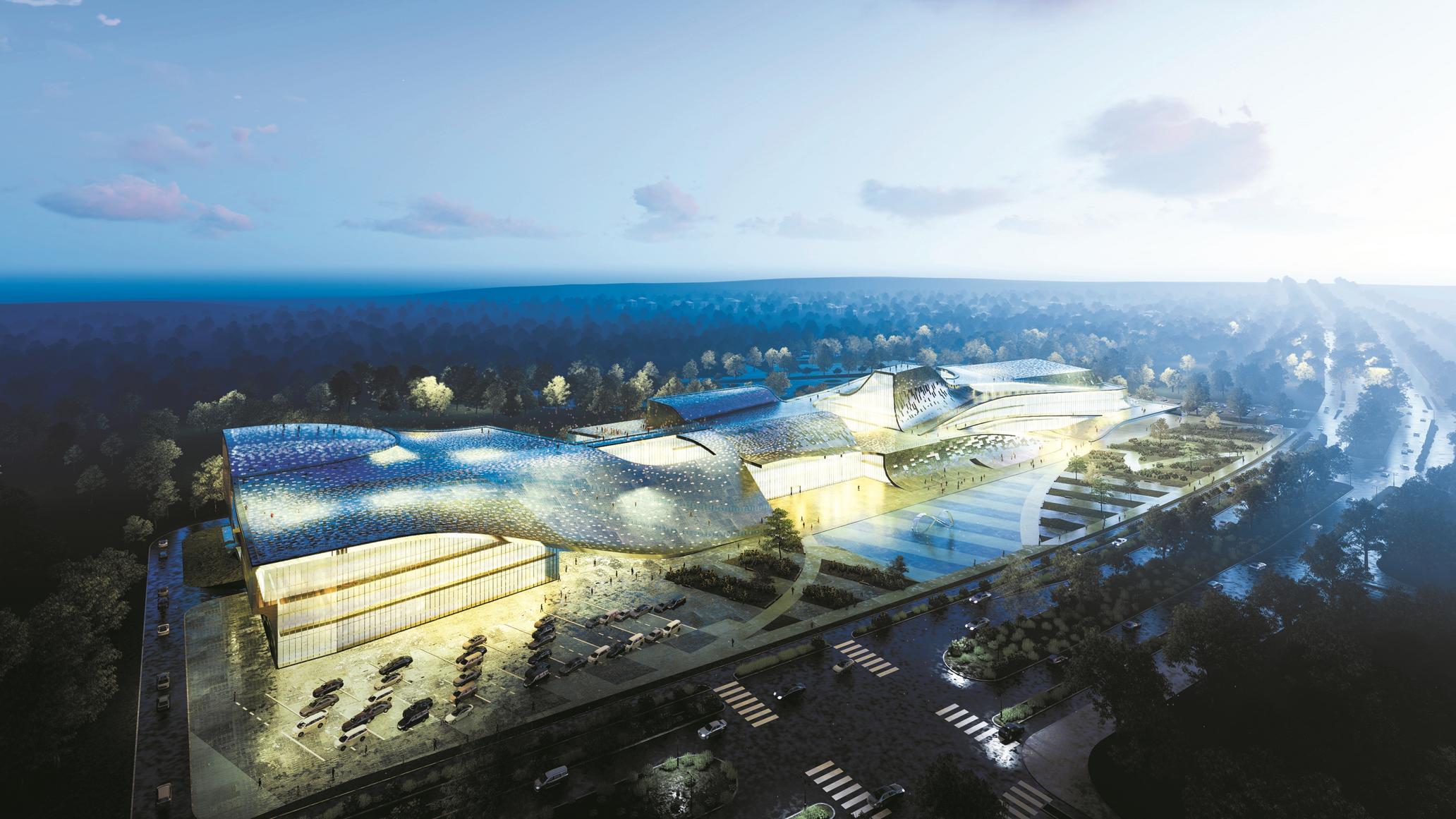 中法武汉生态示范城崛起文体新地标——记中交二航局中法武汉生态城