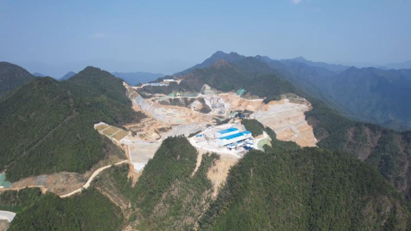 浙江松阳抽蓄电站上水库施工面貌。.png