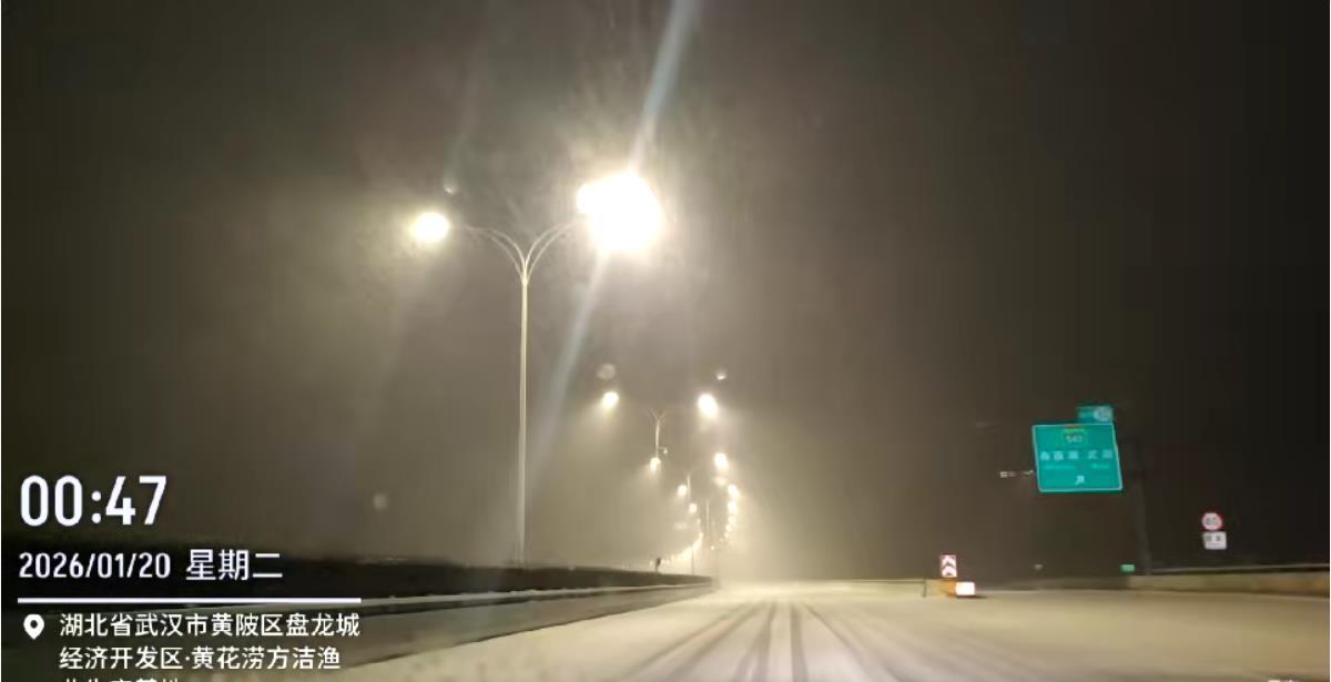 20日凌晨0时47分，黄陂已被白雪刷白  刘国庆摄.png