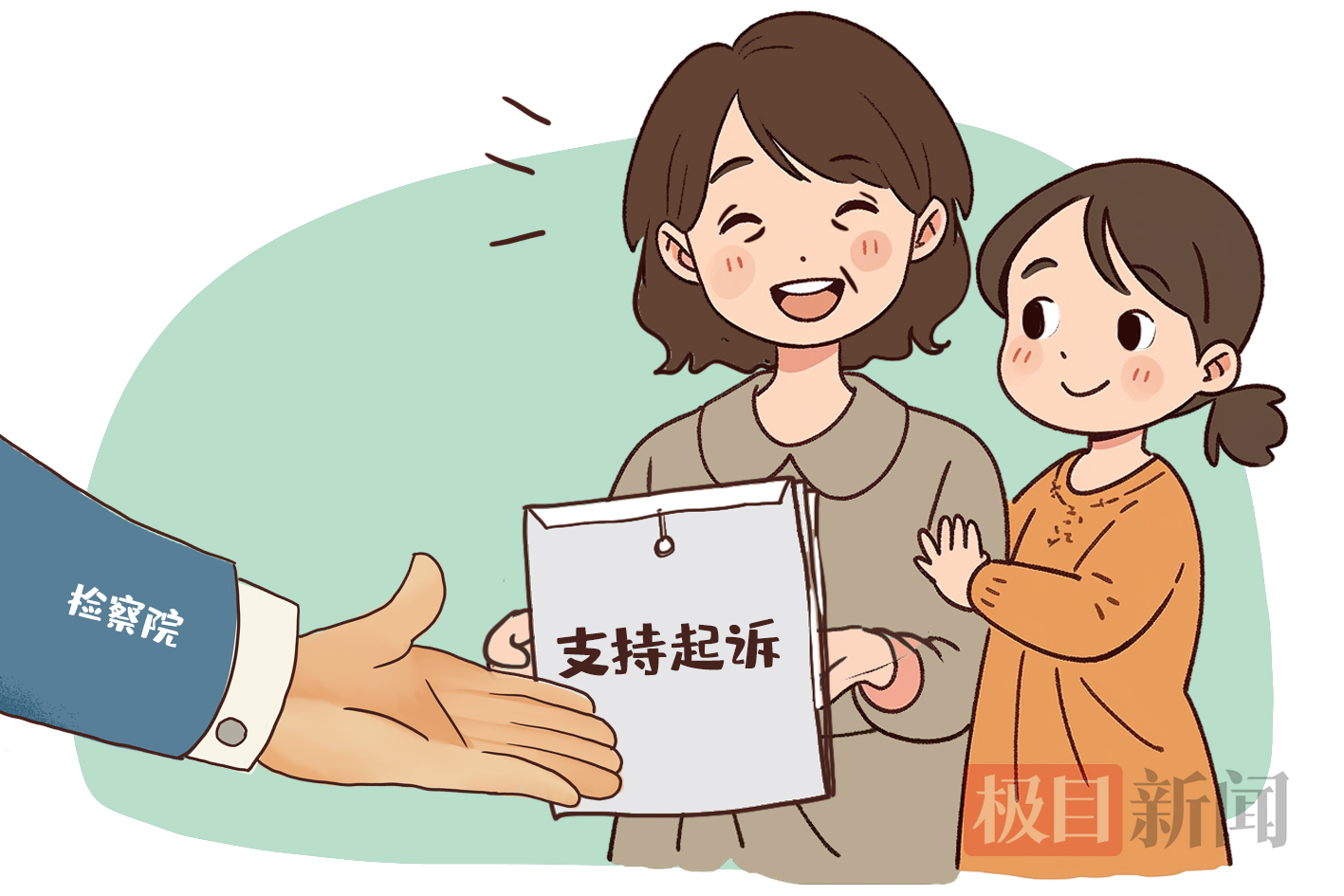 检察院支持起诉助力维权,女儿的抚养费有着落了! | 极目新闻