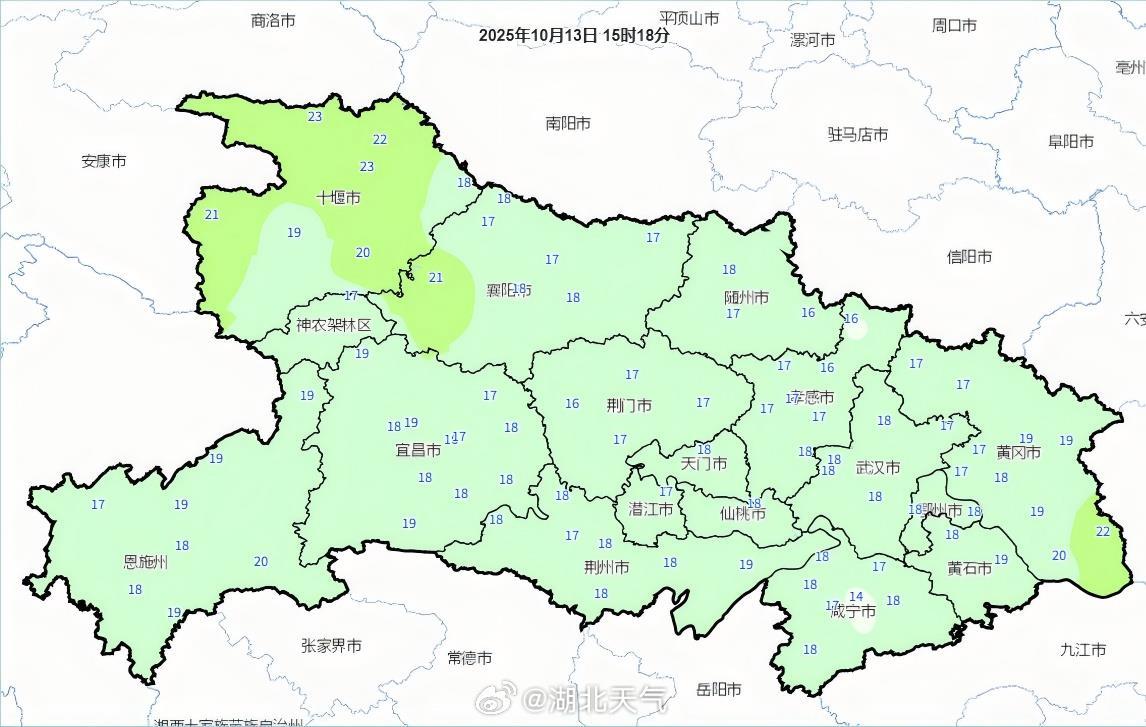 今日下午3时，湖北大部地区气温17-22℃.jpg