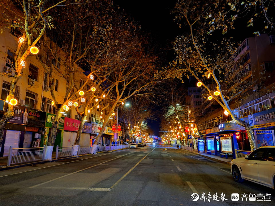 烟台芝罘区夜景图片