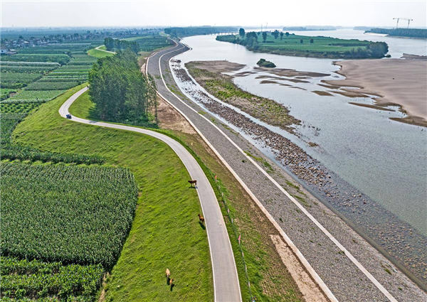 7月3日,曾经的长江枝江市百里洲镇杨家庵险段,河道整治项目已经全部
