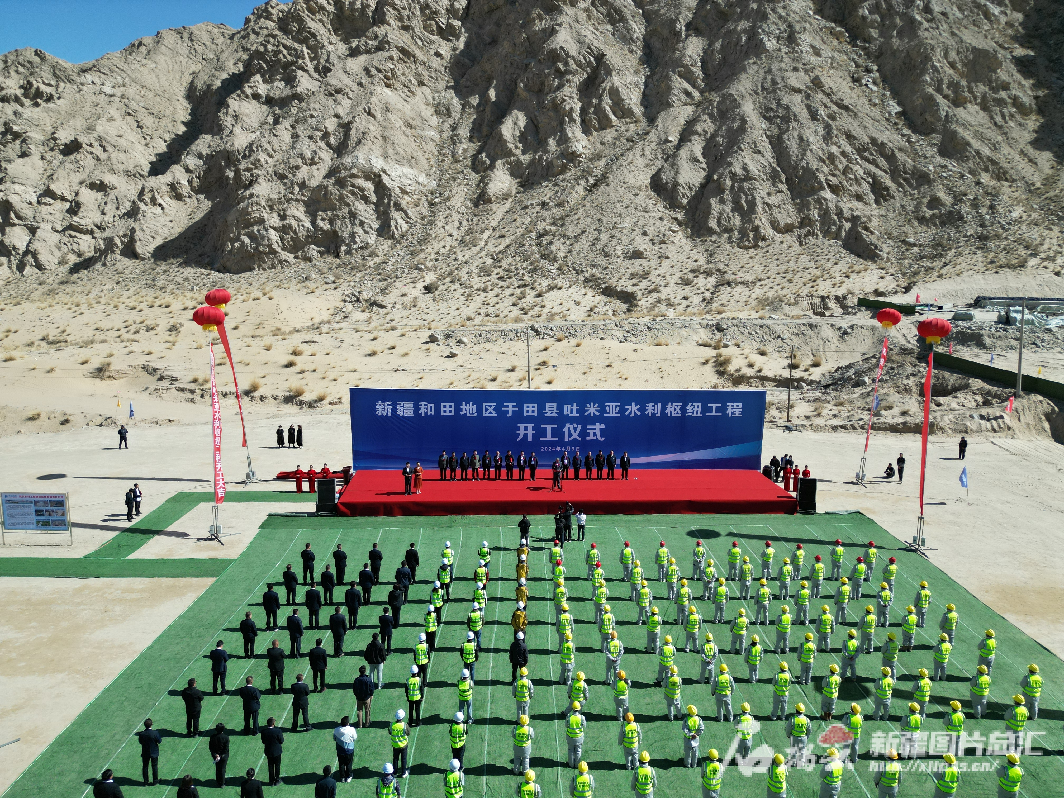 于田县吐米亚水利枢纽工程开工建设