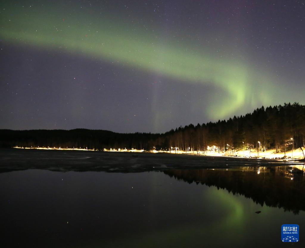 挪威首都奥斯陆的北极光